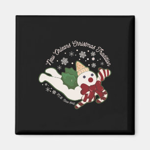 Imán Nueva Orleans Sr. Bingle Navidades Tradición Snowm