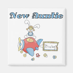 Imán Nueva tía - Camisetas y regalos de avión