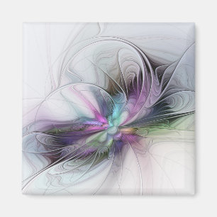 Imán Nueva vida, arte fantástico abstracto fractal colo