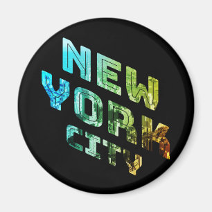 Imán Nueva York City NYC Skyline Downtown Manhattan Met