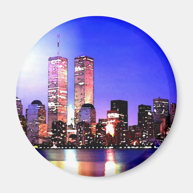 Imán Nueva York de noche (Frente)