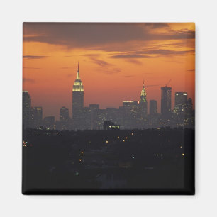 Imán Nueva York, EE. UU. Horizonte de Manhattan alta