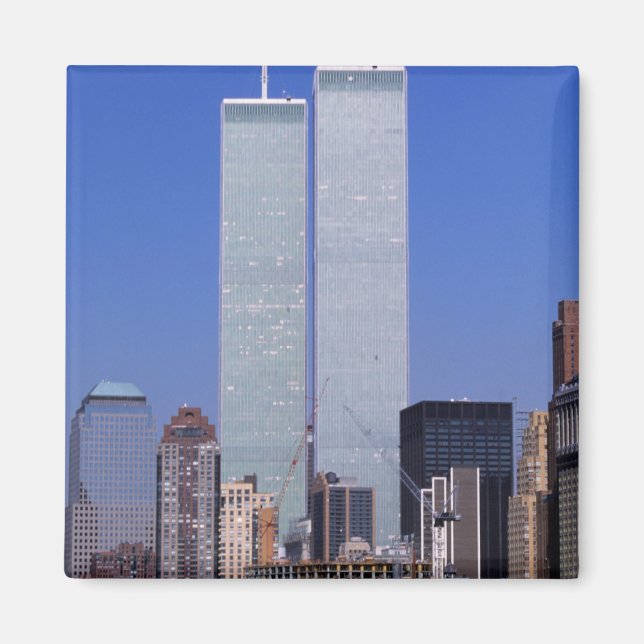 Imán Nueva York, Estados Unidos. Torres gemelas del fam (Frente)