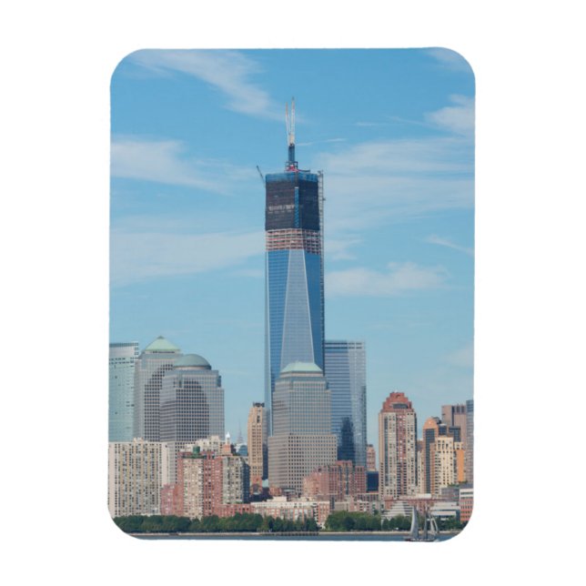 Imán Nueva York, Nueva York. Skyline de Manhattan (Vertical)