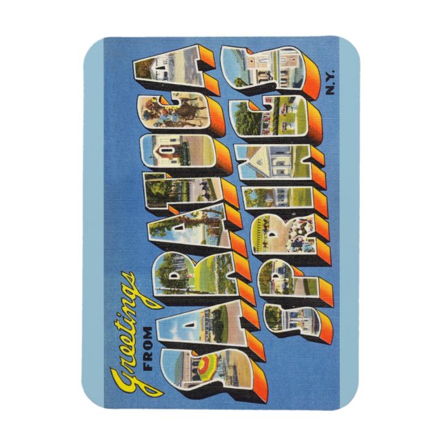 Imán Nueva York, Saratoga Springs Magnet (Vertical)