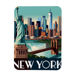 Imán Nueva York USA Horizonte de Manhattan Exploración 
