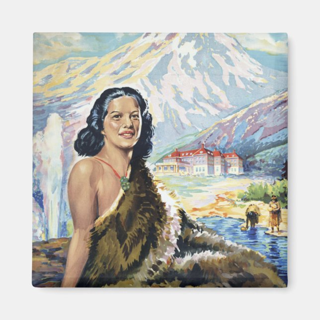 Imán Nueva Zelanda: País de las maravillas del Pacífico (Frente)