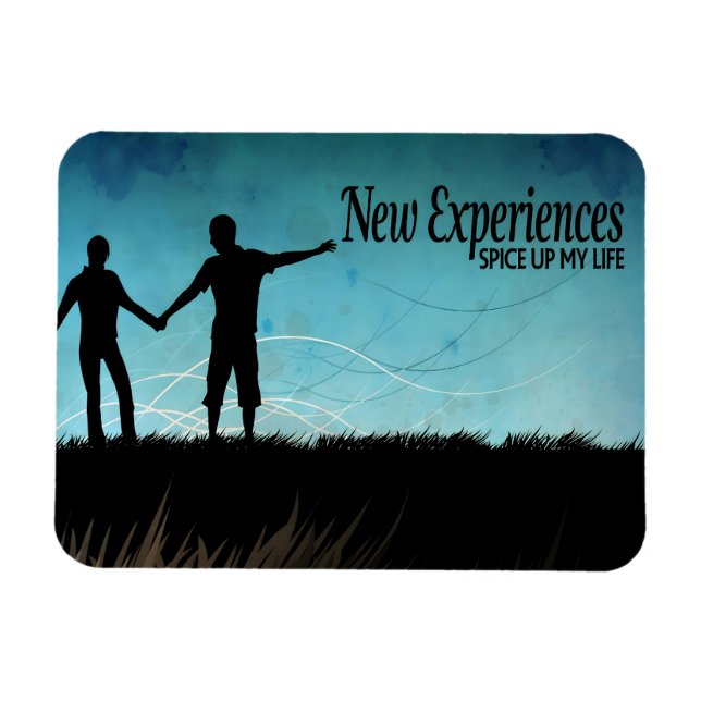 Imán "Nuevas experiencias" Motivación Afirmación Flexib (Horizontal)