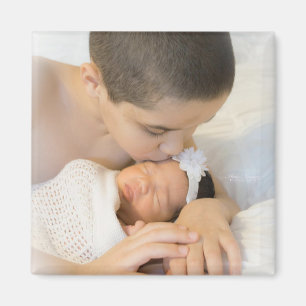 Imán Nuevo bebé con foto personalizada 