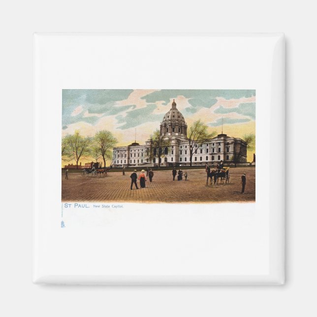 Imán Nuevo Capitolio Estatal, St. Paul, Minnesota Vinta (Frente)