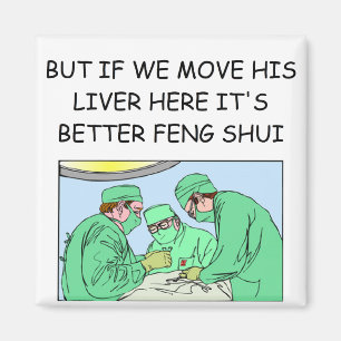 Imán nuevo chiste divertido del médico de la edad