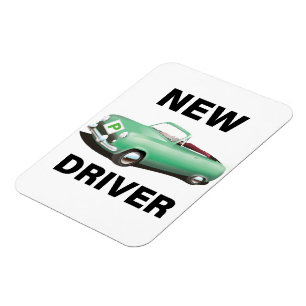Imán Nuevo conductor de automóvil provisional