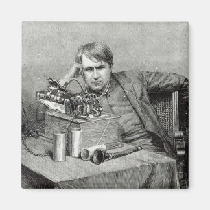 Imán Nuevo fonógrafo de Mr.Edison