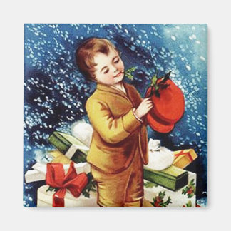 Imán Nuevo Gorra de Navidades Vintage Magnet