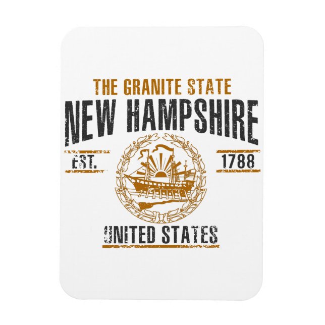 Imán Nuevo Hampshire (Vertical)
