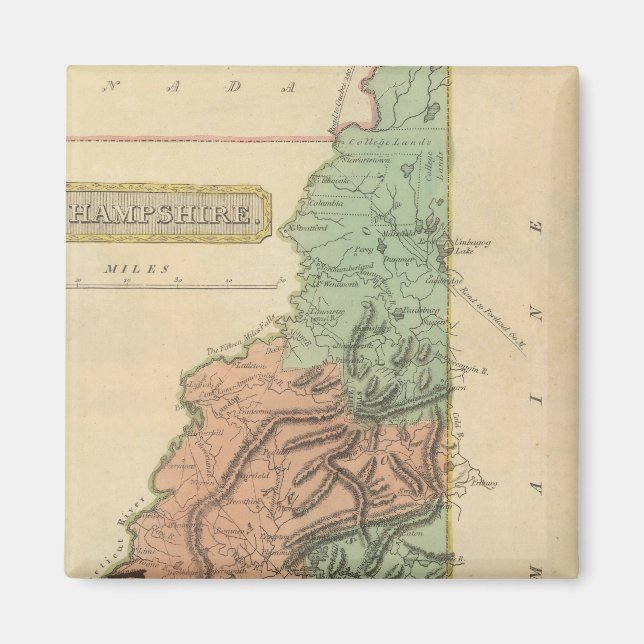Imán Nuevo Hampshire 8 (Frente)