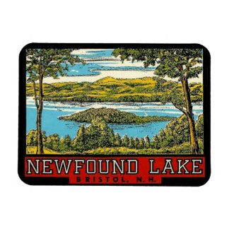 Imán Nuevo lago Bristol New Hampshire Travel Magnet