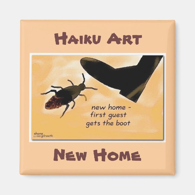 IMÁN NUEVO MAGNET DE ARTE DE HAIKU (Frente)