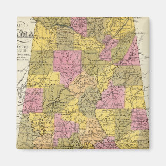 Imán Nuevo Mapa De Alabama