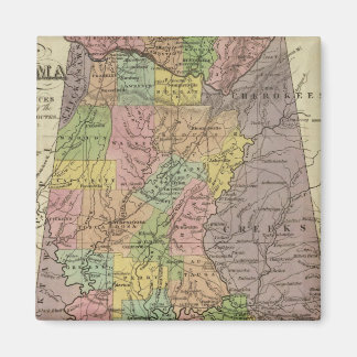 Imán Nuevo Mapa De Alabama