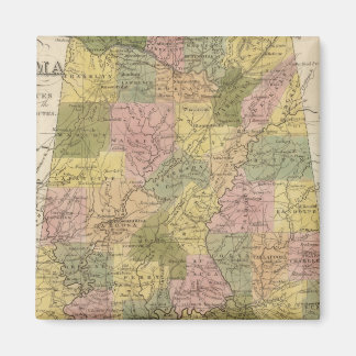 Imán Nuevo Mapa De Alabama 2