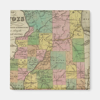 Imán Nuevo Mapa De Illinois