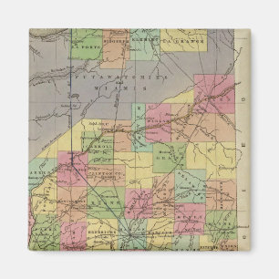 Imán Nuevo mapa de Indiana
