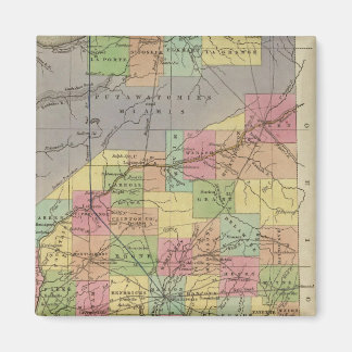 Imán Nuevo Mapa De Indiana