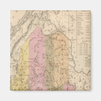 Imán Nuevo mapa de Maine