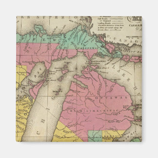 Imán Nuevo Mapa De Michigan