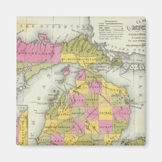 Imán Nuevo Mapa De Michigan 2