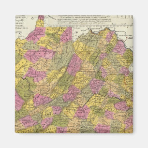 Imán Nuevo Mapa De Virginia