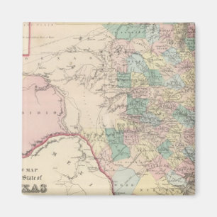 Imán Nuevo mapa del estado de Texas