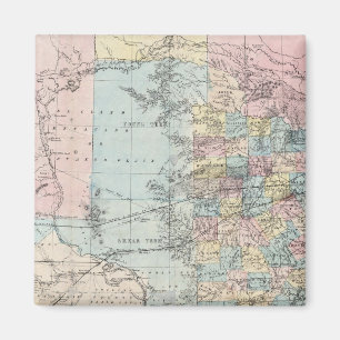 Imán Nuevo mapa del estado de Texas de Richardson