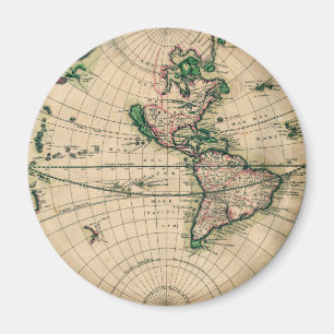 Imán Nuevo mapa del mundo del siglo XVII