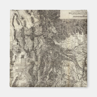 Imán Nuevo mapa seccional y topográfico de Utah en Occi