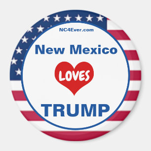 Imán Nuevo México ama a TRUMP Nevera patriótica