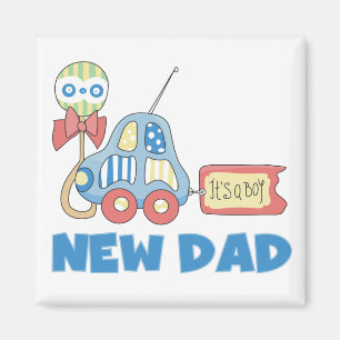 Imán Nuevo papá del coche es camisetas y regalos de un