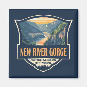 Imán Nuevo Parque Nacional del Gorge del Río Retro