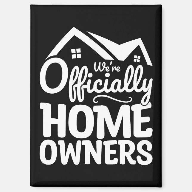 Imán Nuevo propietario Somos oficialmente dueños de cas (Anverso)