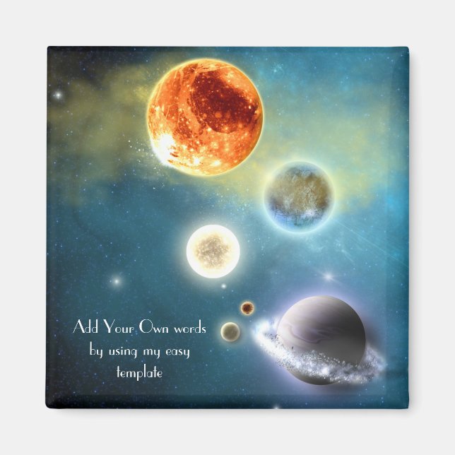 Imán Nuevo sistema solar Magnet (Frente)