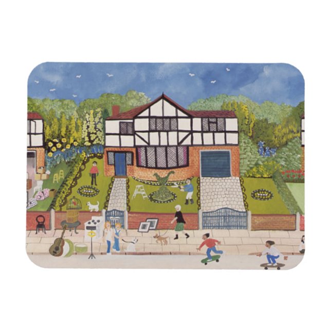 Imán Nuevo vecindario (Horizontal)