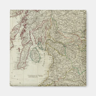 Imán Nuevo y correcto mapa de Escocia