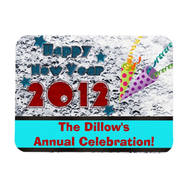 IMÁN NUEVOS AÑOS EVA PARTY FAVOR MAGNETS (Horizontal)