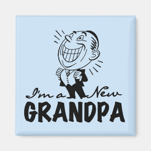 Imán Nuevos camisetas y regalos sonrientes del abuelo