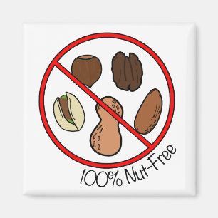 Imán Nuez 100% libre (nueces y cacahuetes del árbol)
