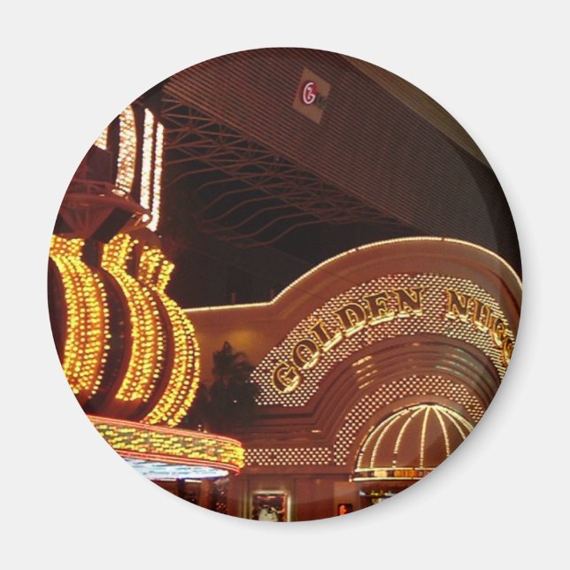 Imán Nugget de oro de Las Vegas (Frente)
