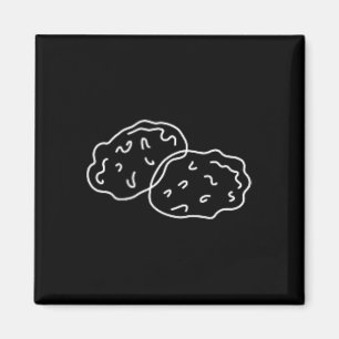 Imán Nuggets de Pollo Minimalista Dge Patch Arte de Lín