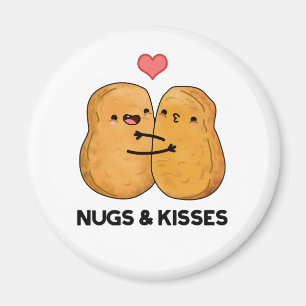 Imán Nugs And Kiss Graciosos Bollos De Pollos
