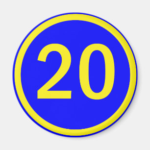 Imán number 20 in a circle
